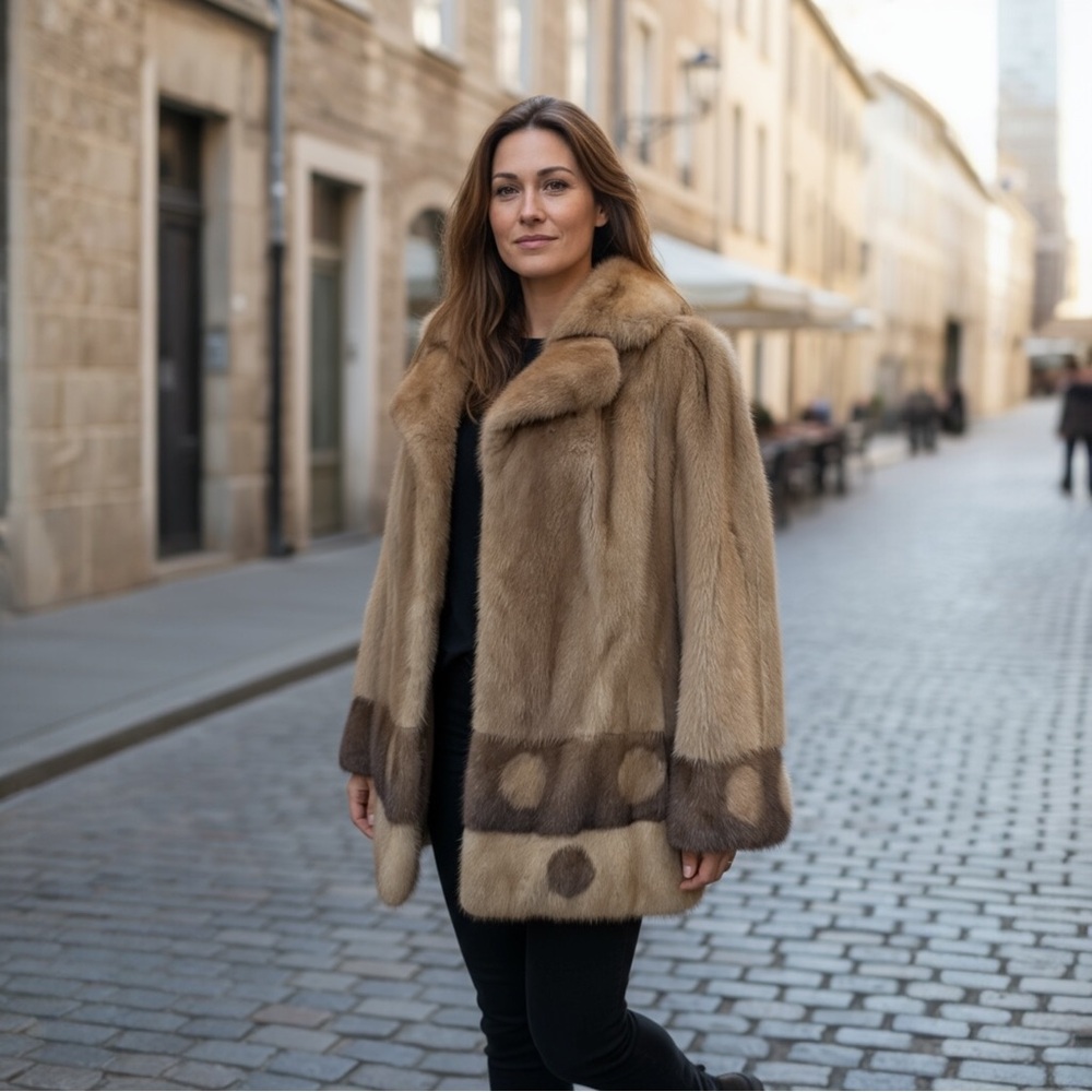 Genuine Mink Fur Coat
